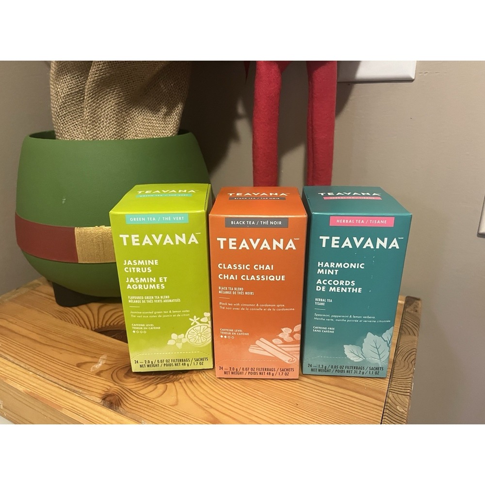 Starbucks Teavana Tea Lot Classic Chai Jasmine Citrus Harmony Mint 24ct Each